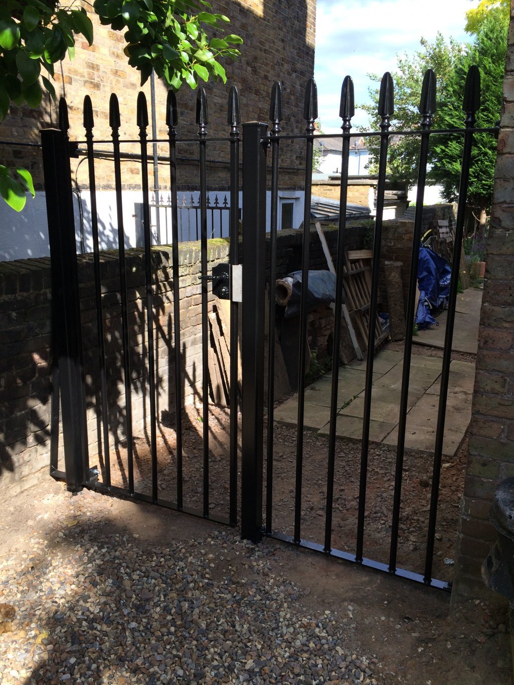 Side Gates with Fence and Security Ornamental Elements